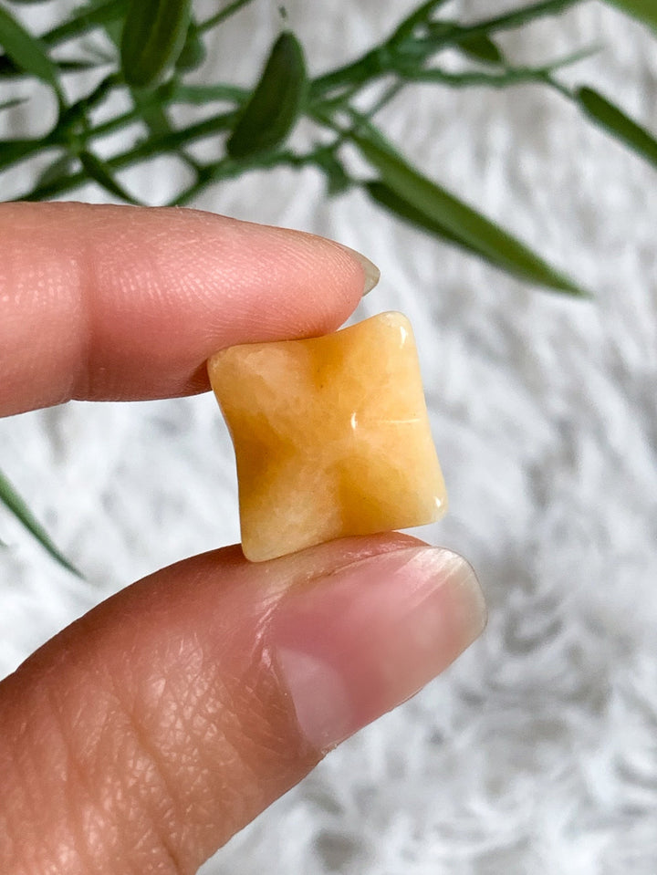 Orangencalcit Merkaba Anhänger - SoulGlow - Anhänger, balance, Energie