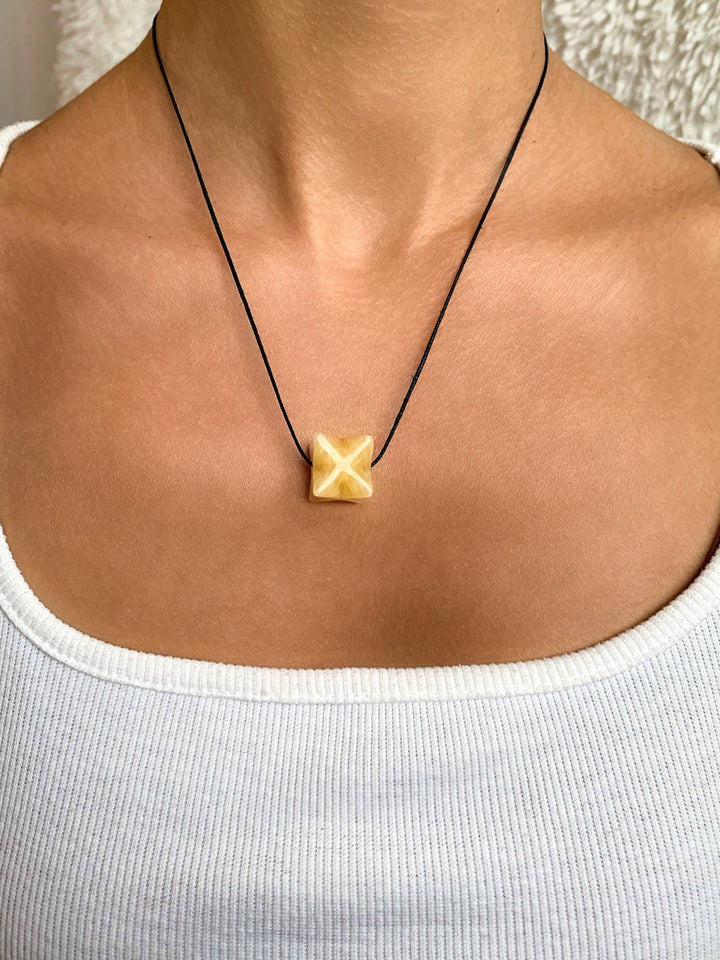 Orangencalcit Merkaba Anhänger - SoulGlow - Anhänger, balance, Energie