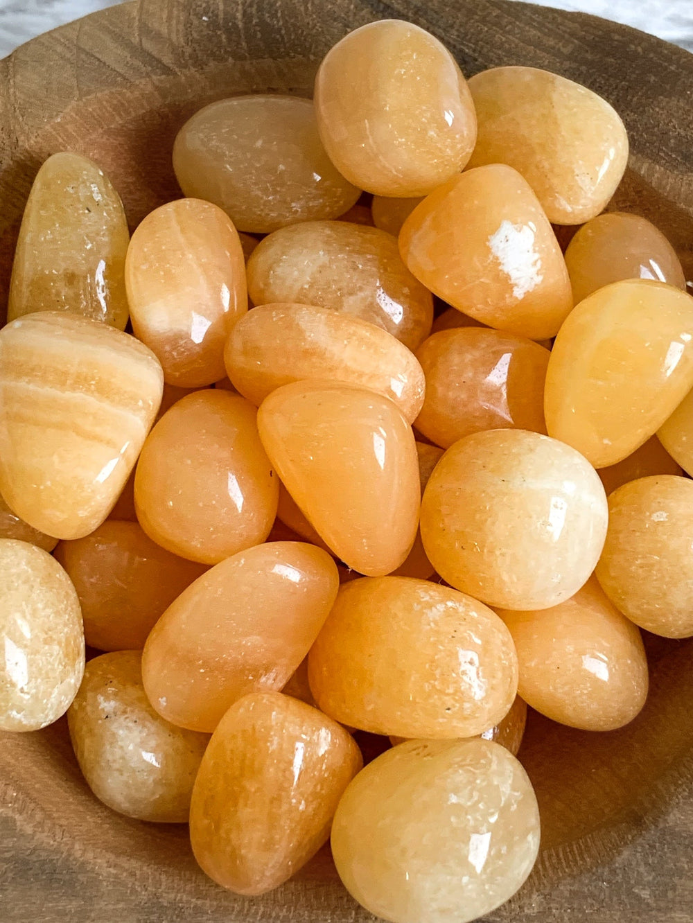 Orangencalcit Trommelsteine - SoulGlow - balance, Energie, Energie & Vitalität