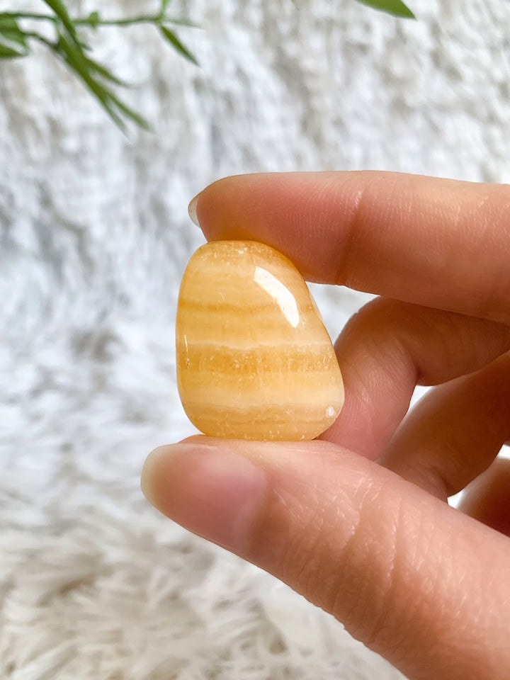 Orangencalcit Trommelsteine - SoulGlow - balance, Energie, Energie & Vitalität