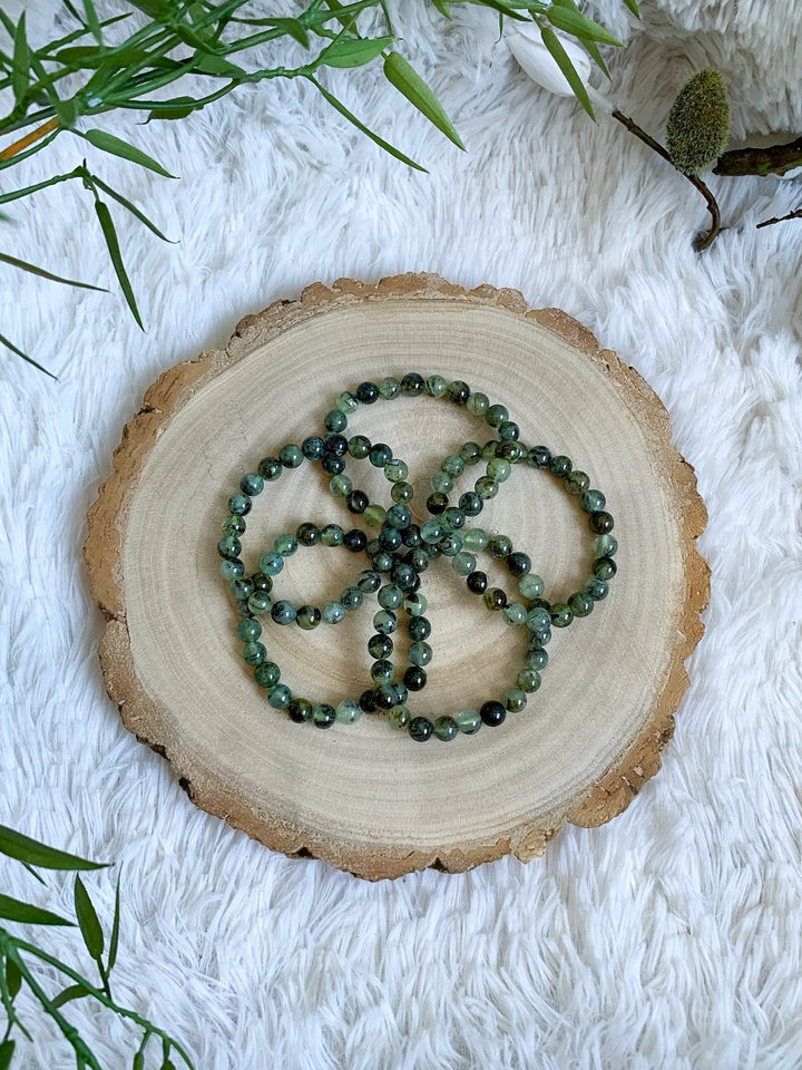 Prehnit Armband - SoulGlow - Armband, balance, grün