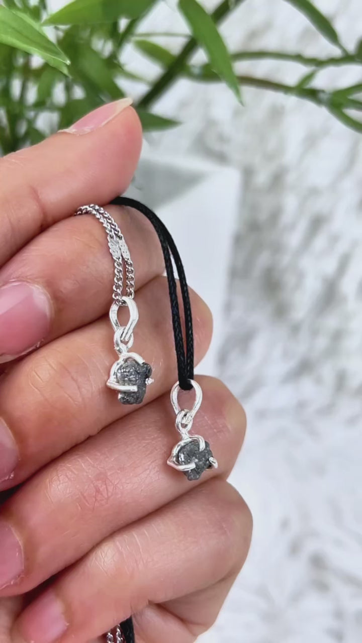 Diamant Anhänger mit 925er Silberöse