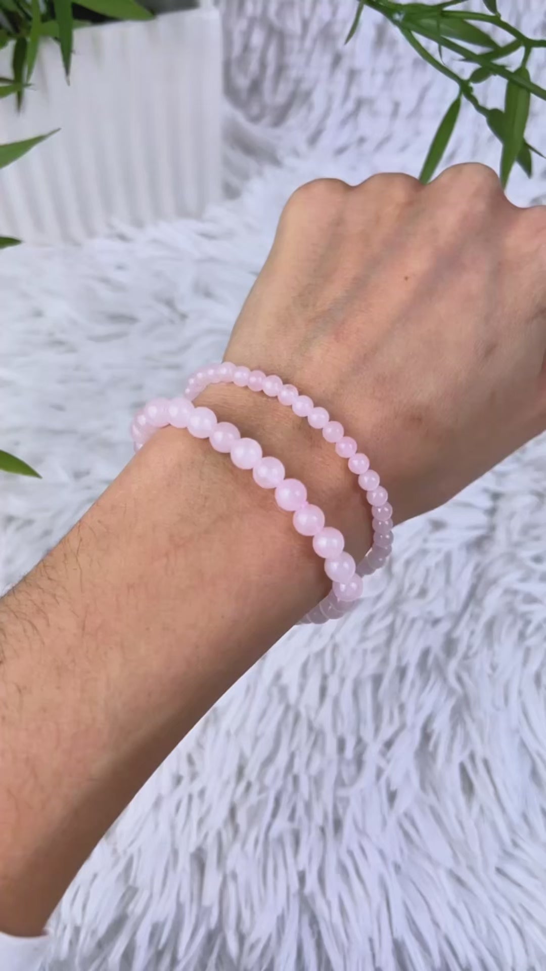 Video Rosenquarz Armband - SoulGlow - Armband, balance, Kugel Armband