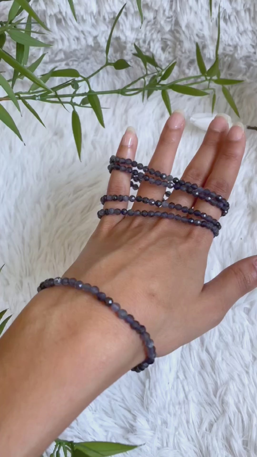 Iolith Armband, facettiert