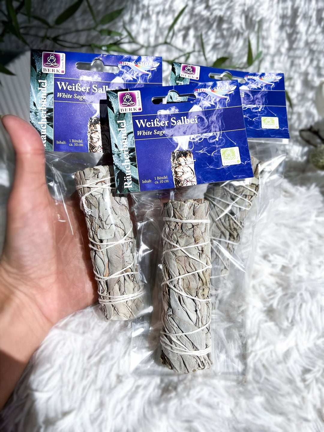 Räucherbündel Weißer Salbei - Mini Smudge - SoulGlow - Aura, Bündel, not - on - sale