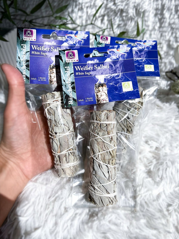 Räucherbündel Weißer Salbei - Mini Smudge - SoulGlow - Aura, Bündel, not - on - sale