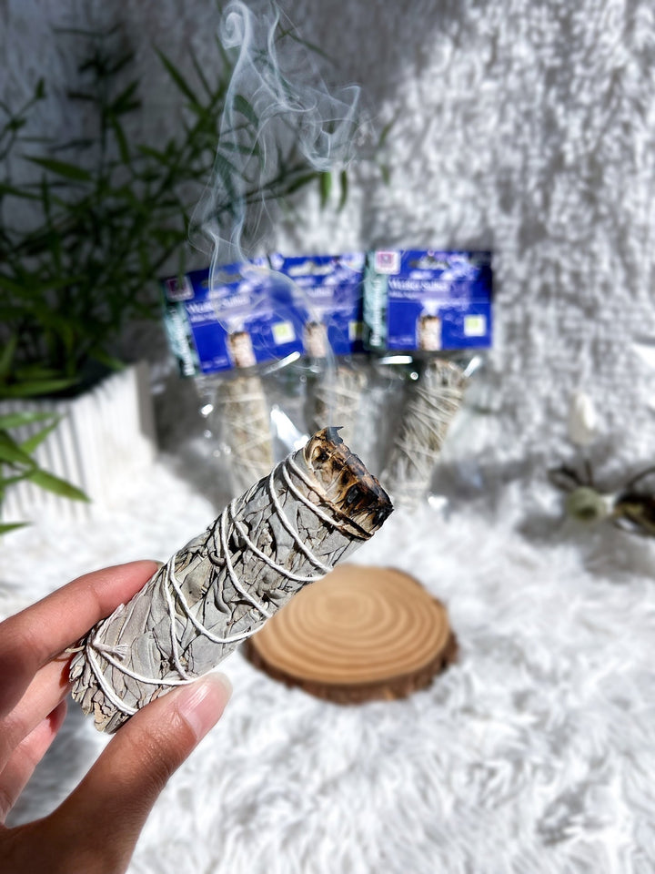 Räucherbündel Weißer Salbei - Mini Smudge - SoulGlow - Aura, Bündel, not - on - sale