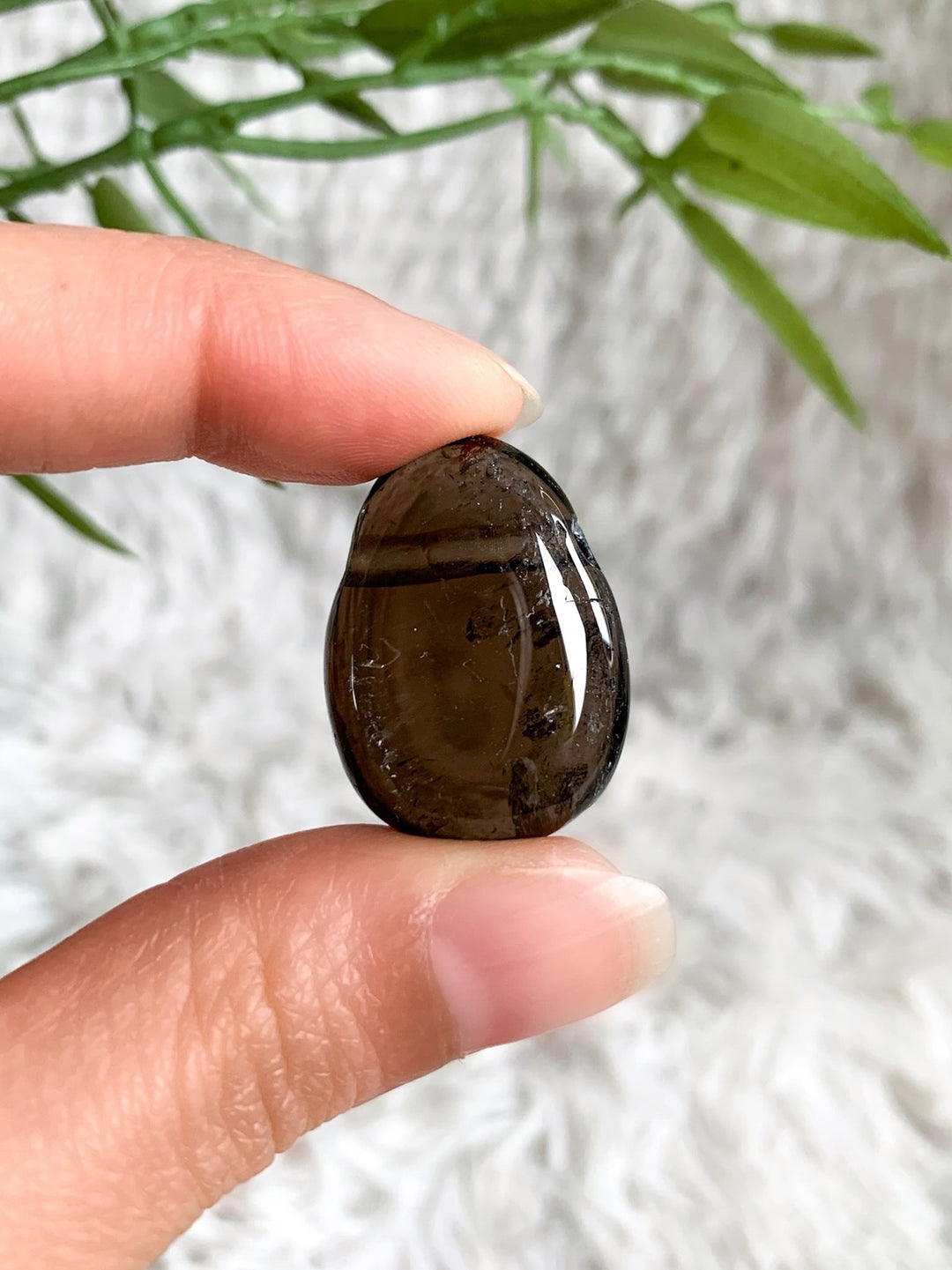 Rauchquarz Anhänger oval - SoulGlow - Anhänger, balance, braun