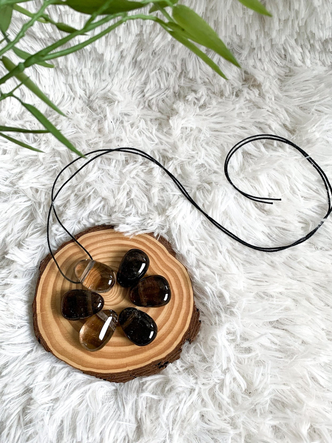 Rauchquarz Anhänger oval - SoulGlow - Anhänger, balance, braun