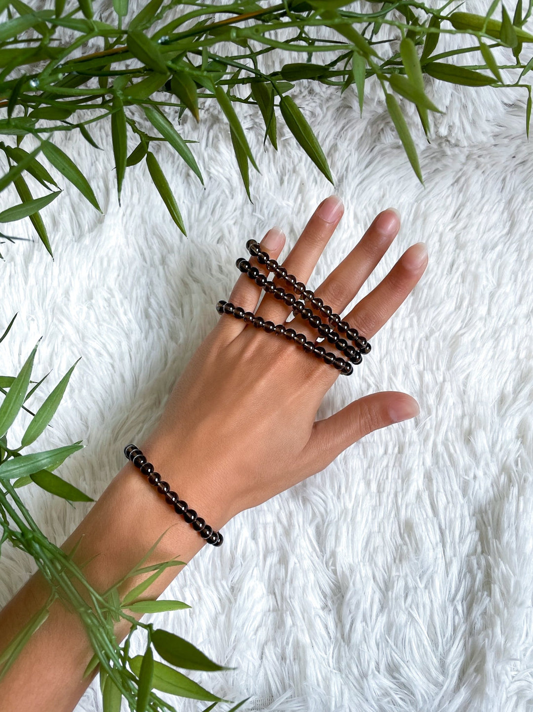 Rauchquarz Armband - SoulGlow - Armband, balance, Kugel Armband