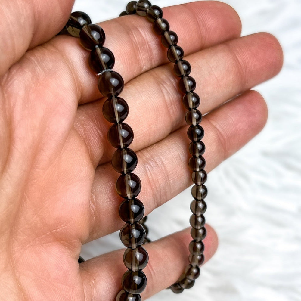 Rauchquarz Armband - SoulGlow - Armband, balance, Kugel Armband