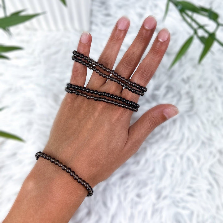Rauchquarz Armband - SoulGlow - Armband, balance, Kugel Armband