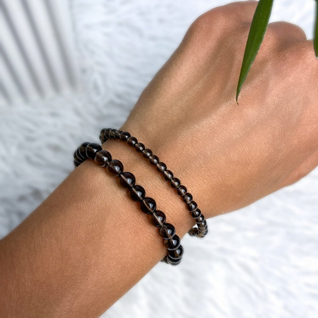 Rauchquarz Armband - SoulGlow - Armband, balance, Kugel Armband