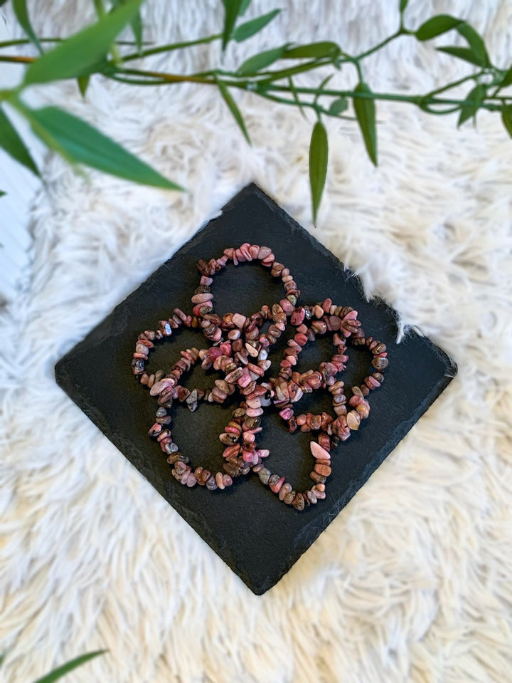 Rhodonit Armband - SoulGlow - Armband, balance, Liebe
