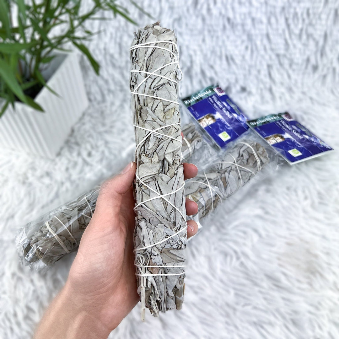 Riesen Bündel Weißer Salbei | 22cm - SoulGlow - Aura, Deko, not - on - sale