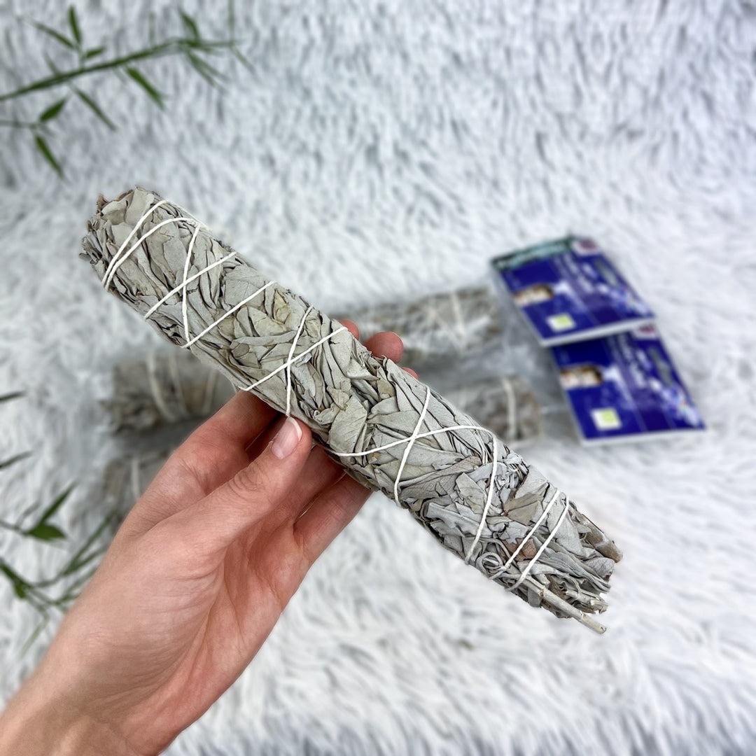 Riesen Bündel Weißer Salbei | 22cm - SoulGlow - Aura, Deko, not - on - sale