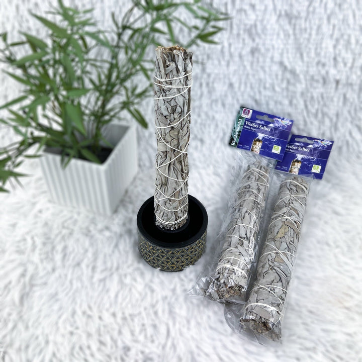 Riesen Bündel Weißer Salbei | 22cm - SoulGlow - Aura, Deko, not - on - sale