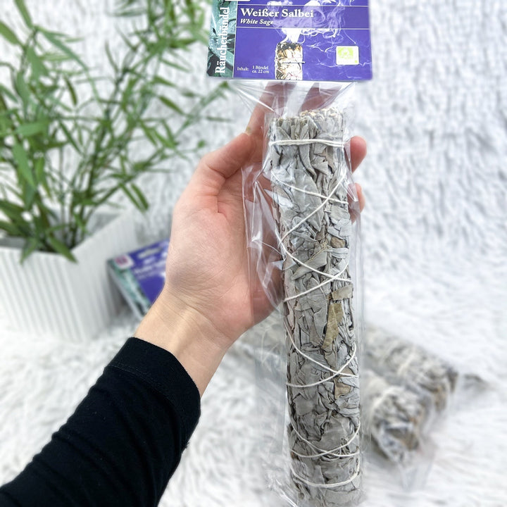 Riesen Bündel Weißer Salbei | 22cm - SoulGlow - Aura, Deko, not - on - sale