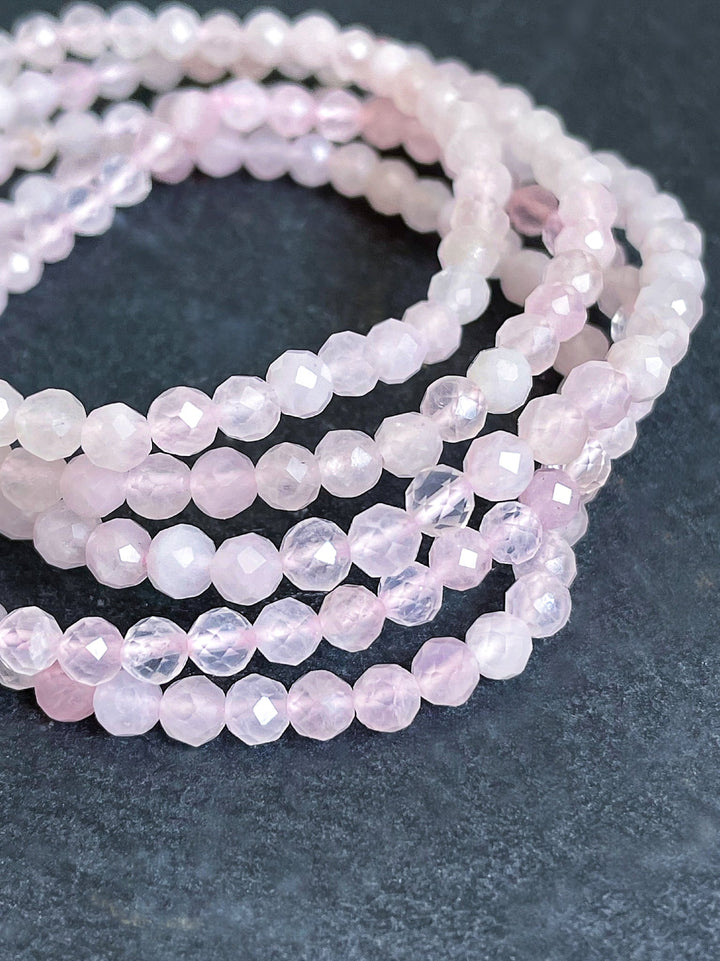 Rosenquarz Armband | facettiert - SoulGlow - Armband, balance, facettiert