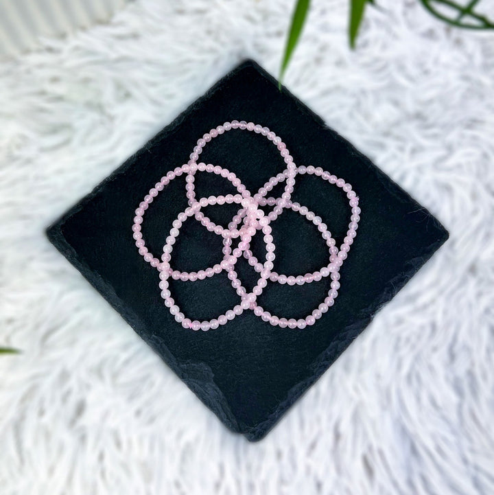 Rosenquarz Armband - SoulGlow - Armband, balance, Kugel Armband