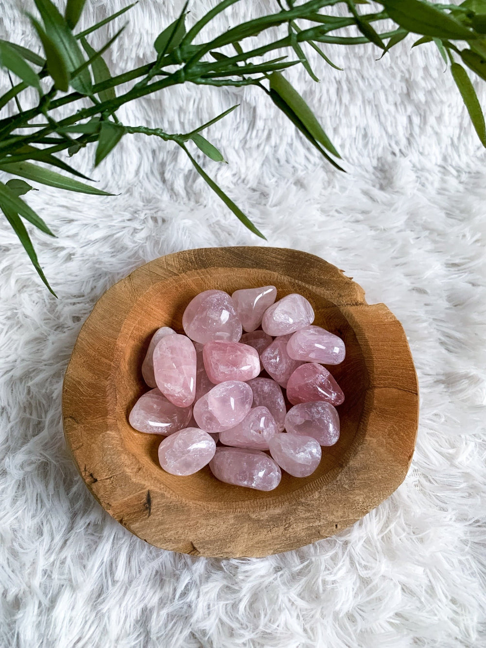 Rosenquarz Trommelsteine - SoulGlow - balance, Kristall, Liebe