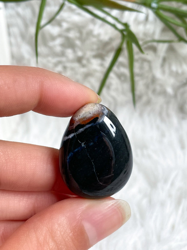 Sardonyx Anhänger - SoulGlow - Anhänger mit Bohrung, balance, braun