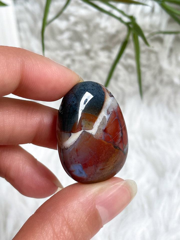 Sardonyx Anhänger - SoulGlow - Anhänger mit Bohrung, balance, braun