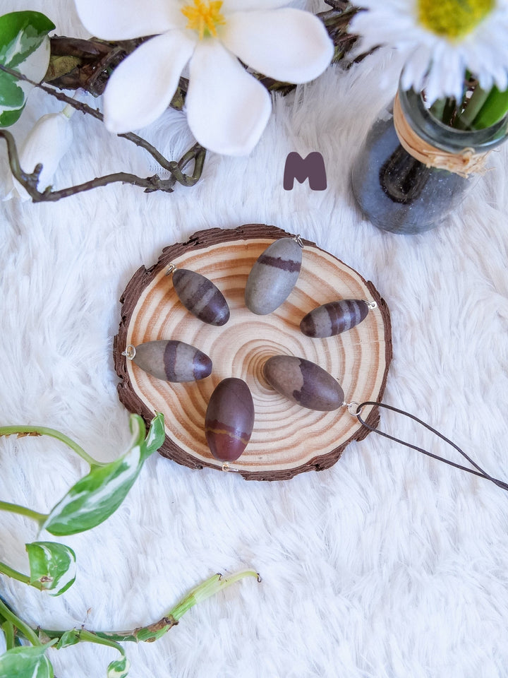 Shiva Lingam Anhänger - SoulGlow - Anhänger mit Öse, balance, braun