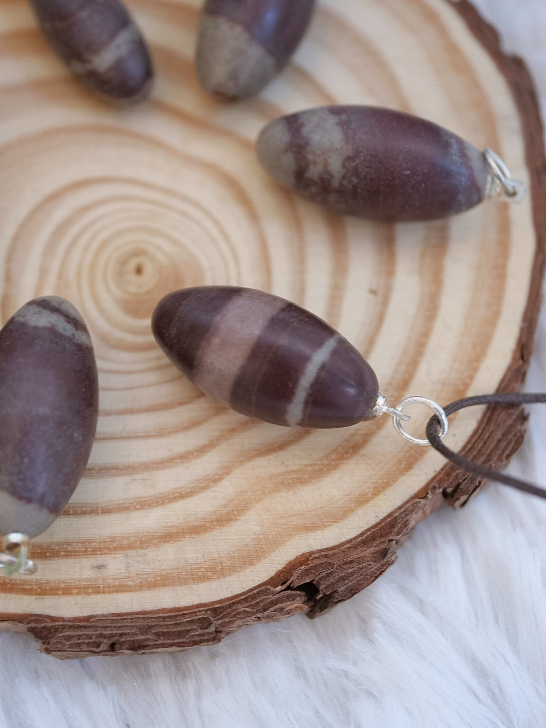 Shiva Lingam Anhänger - SoulGlow - Anhänger mit Öse, balance, braun