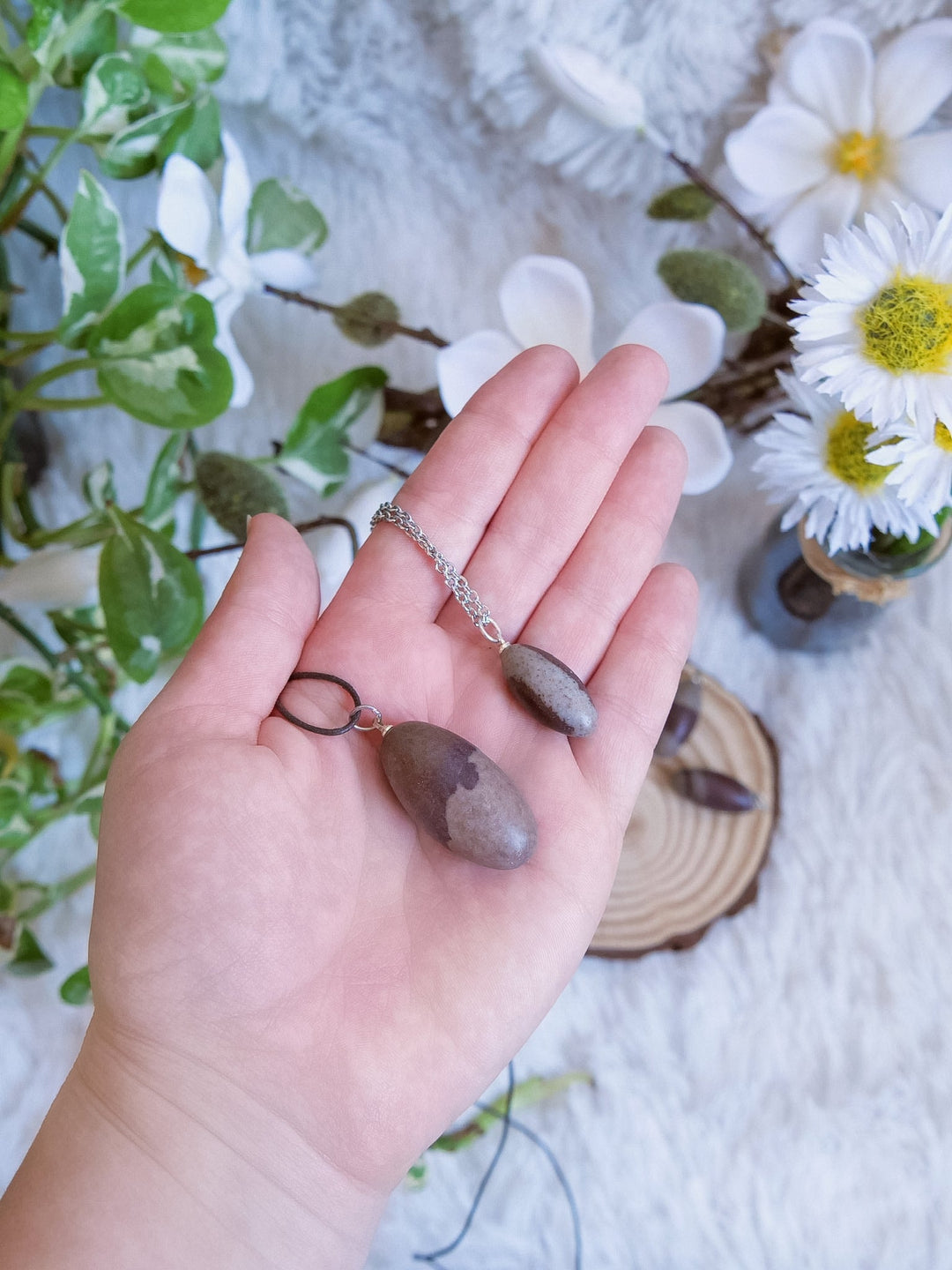 Shiva Lingam Anhänger - SoulGlow - Anhänger mit Öse, balance, braun