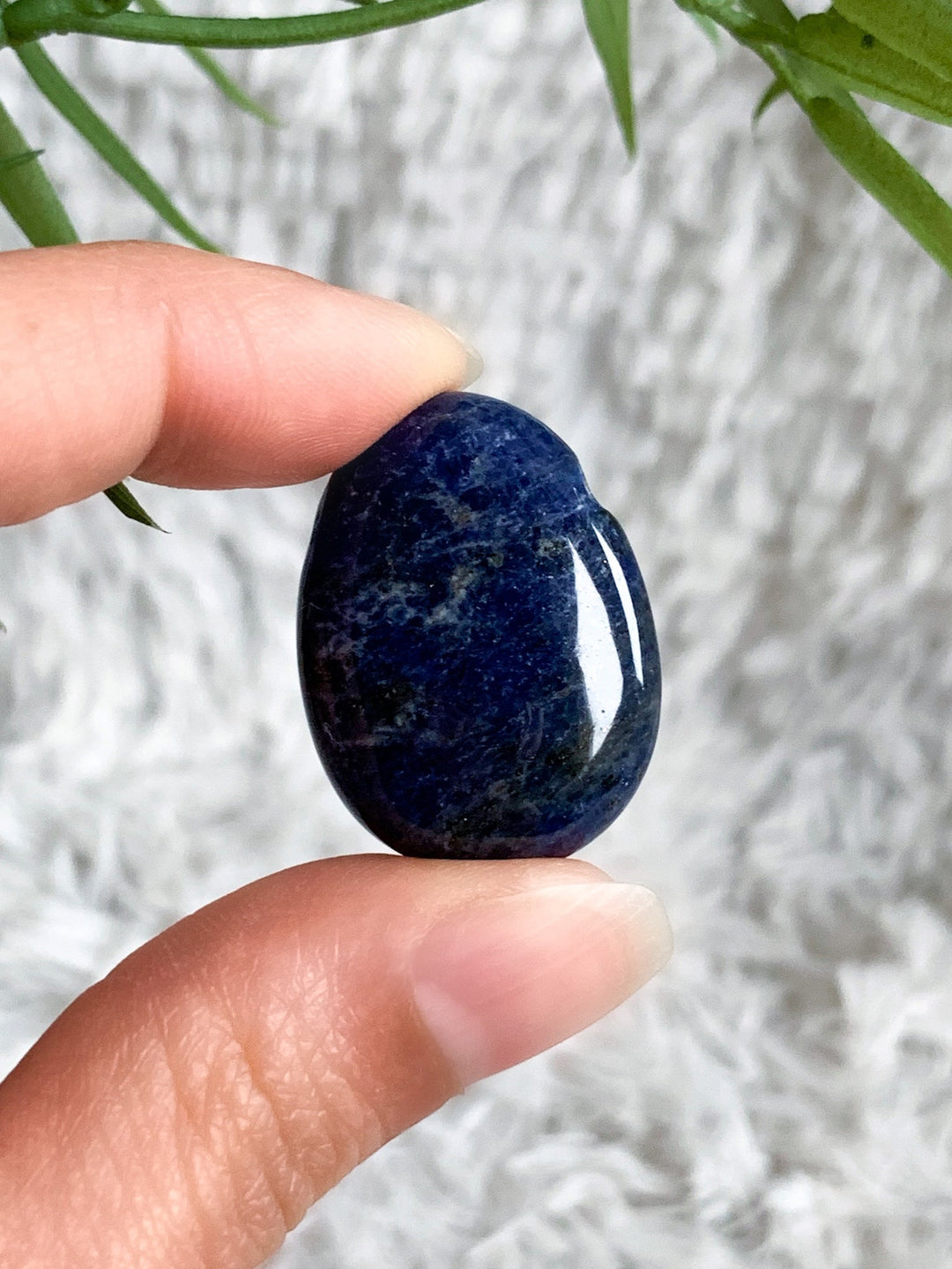 Sodalith Anhänger oval - SoulGlow - Anhänger, balance, blau