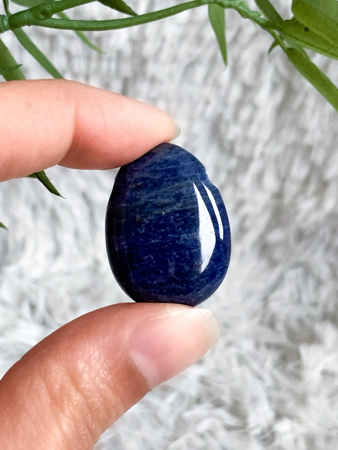 Sodalith Anhänger oval - SoulGlow - Anhänger, balance, blau