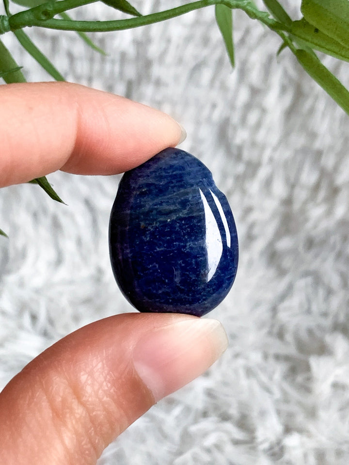 Sodalith Anhänger oval - SoulGlow - Anhänger, balance, blau