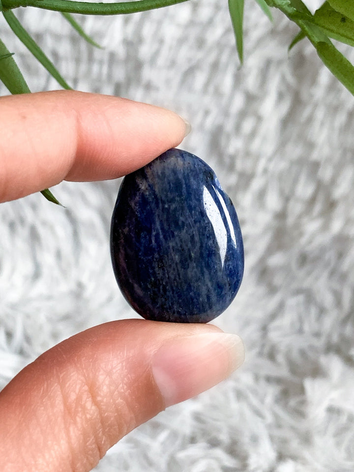 Sodalith Anhänger oval - SoulGlow - Anhänger, balance, blau