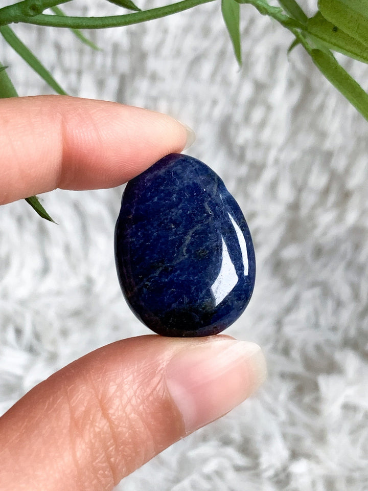 Sodalith Anhänger oval - SoulGlow - Anhänger, balance, blau