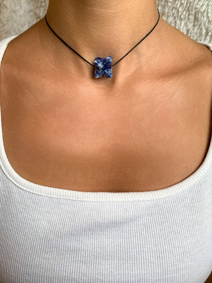Sodalith Merkaba Anhänger - SoulGlow - Anhänger, balance, blau