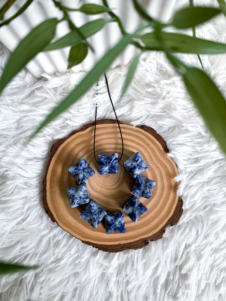 Sodalith Merkaba Anhänger - SoulGlow - Anhänger, balance, blau