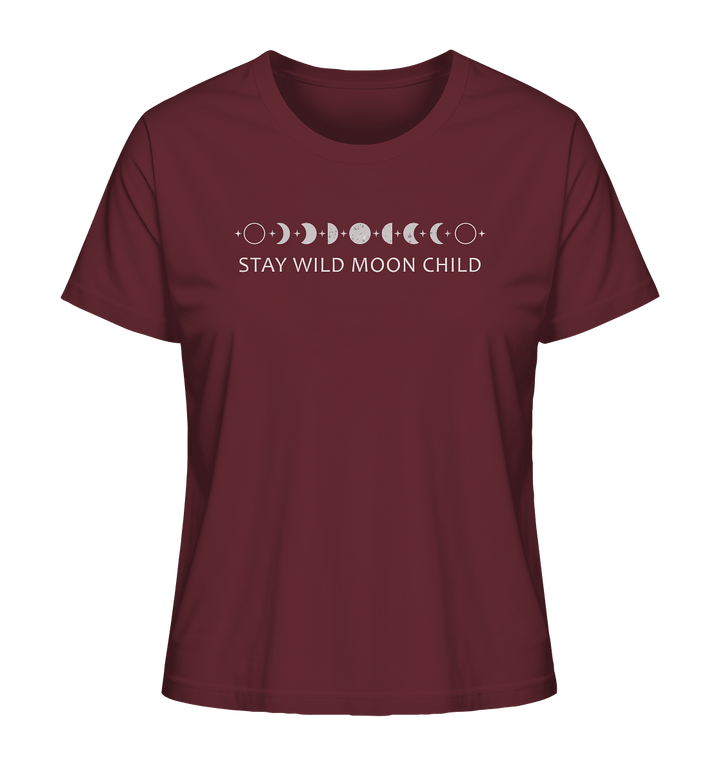 Stay Wild Moon Child - Ladies Organic Shirt - SoulGlow - Bio - Baumwolle, Kleidung, Ladies Organic Shirt