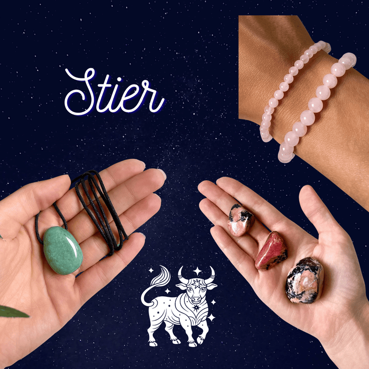 Stier Sternzeichen Set - SoulGlow - Bundle, Geschenk, Kristall Set