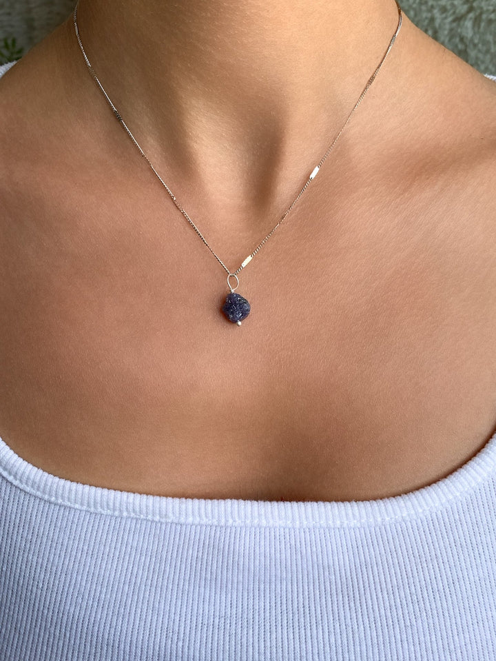 Tansanit Anhänger Silber - SoulGlow - Anhänger mit Öse, balance, blau
