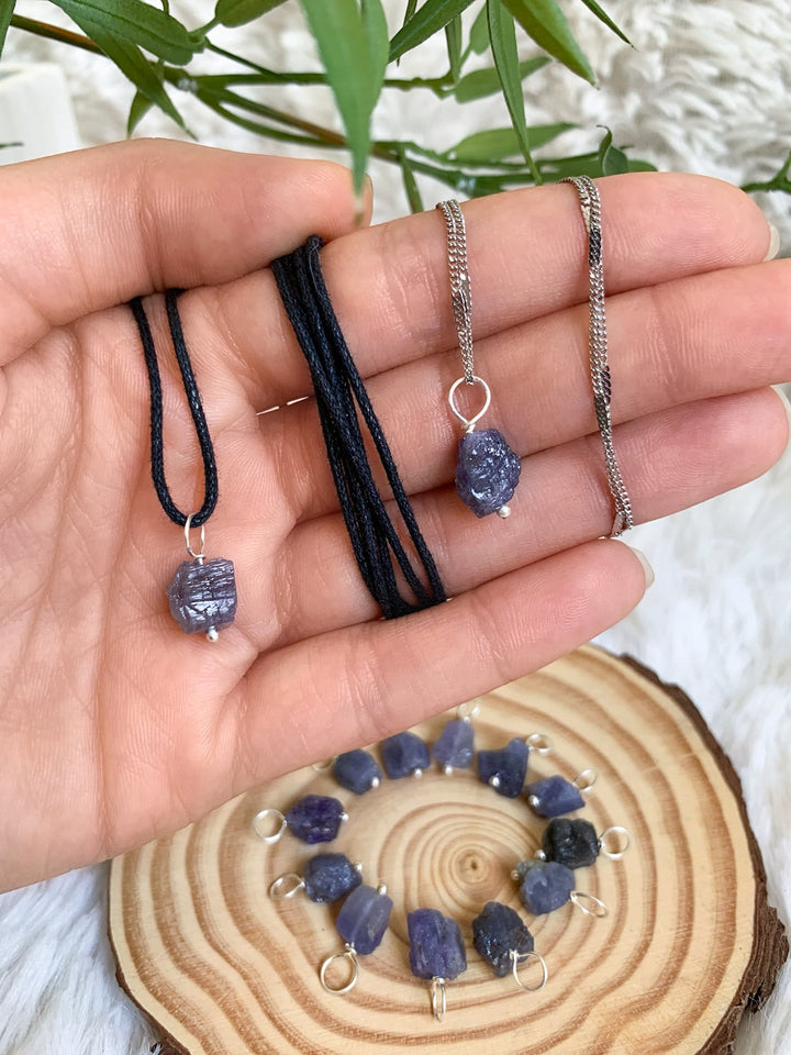 Tansanit Anhänger Silber - SoulGlow - Anhänger mit Öse, balance, blau