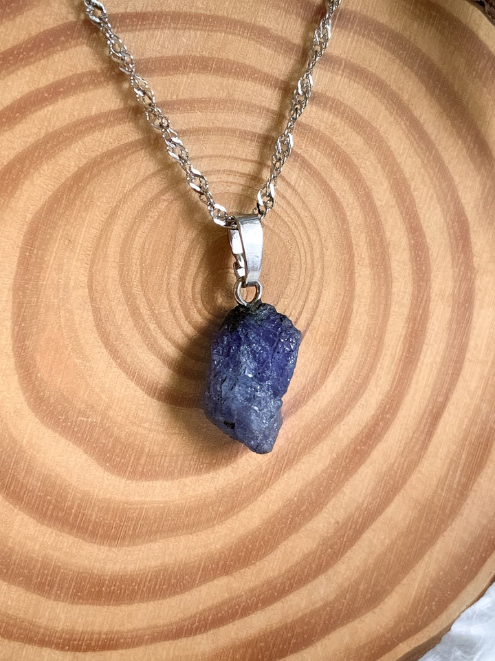 Tansanit Kette Unikat - Silberfarben - SoulGlow - blau, not - on - sale, Schmuck