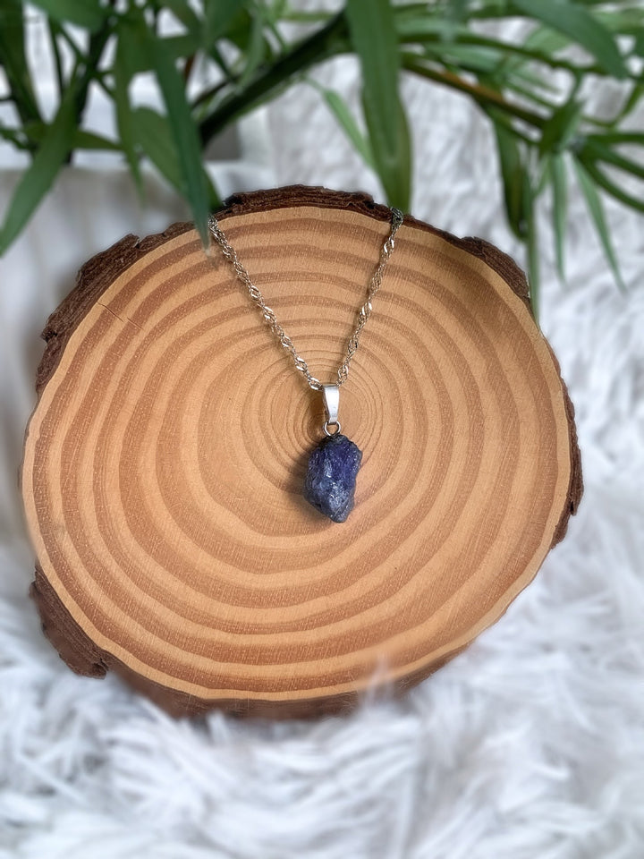 Tansanit Kette Unikat - Silberfarben - SoulGlow - blau, not - on - sale, Schmuck