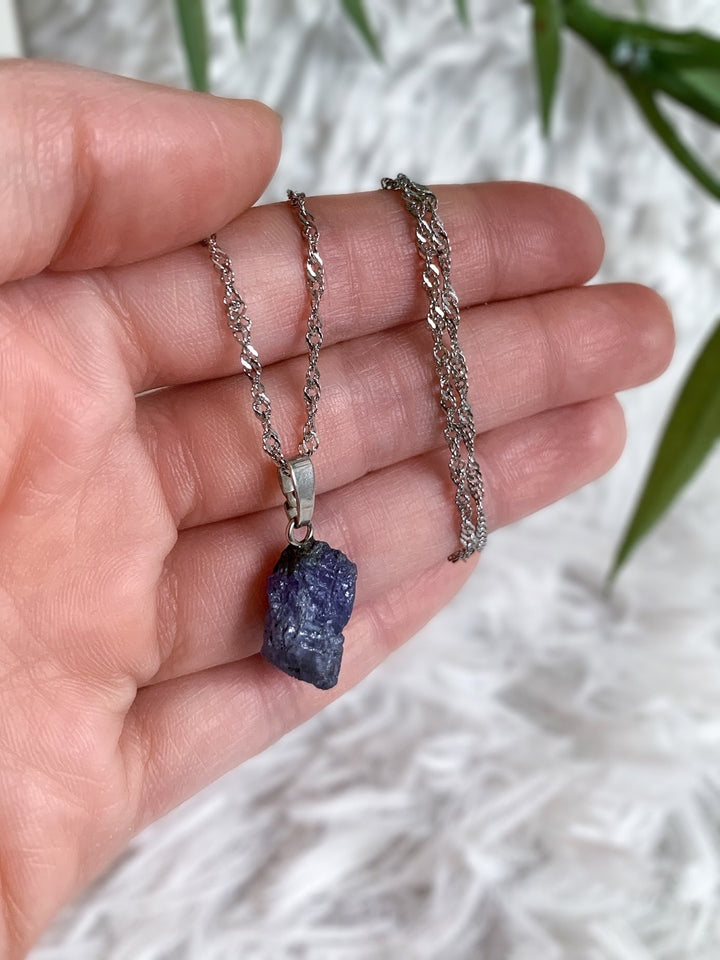 Tansanit Kette Unikat - Silberfarben - SoulGlow - blau, not - on - sale, Schmuck