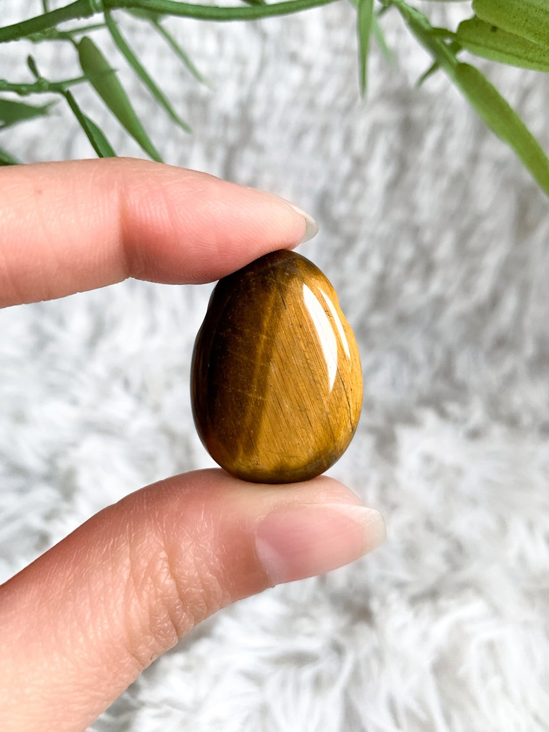 Tigerauge Anhänger oval - SoulGlow - Anhänger, balance, braun