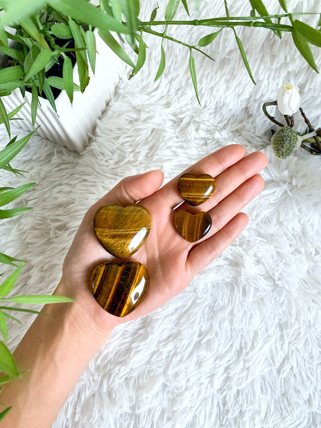 Tigerauge Herz - SoulGlow - balance, braun, Energie