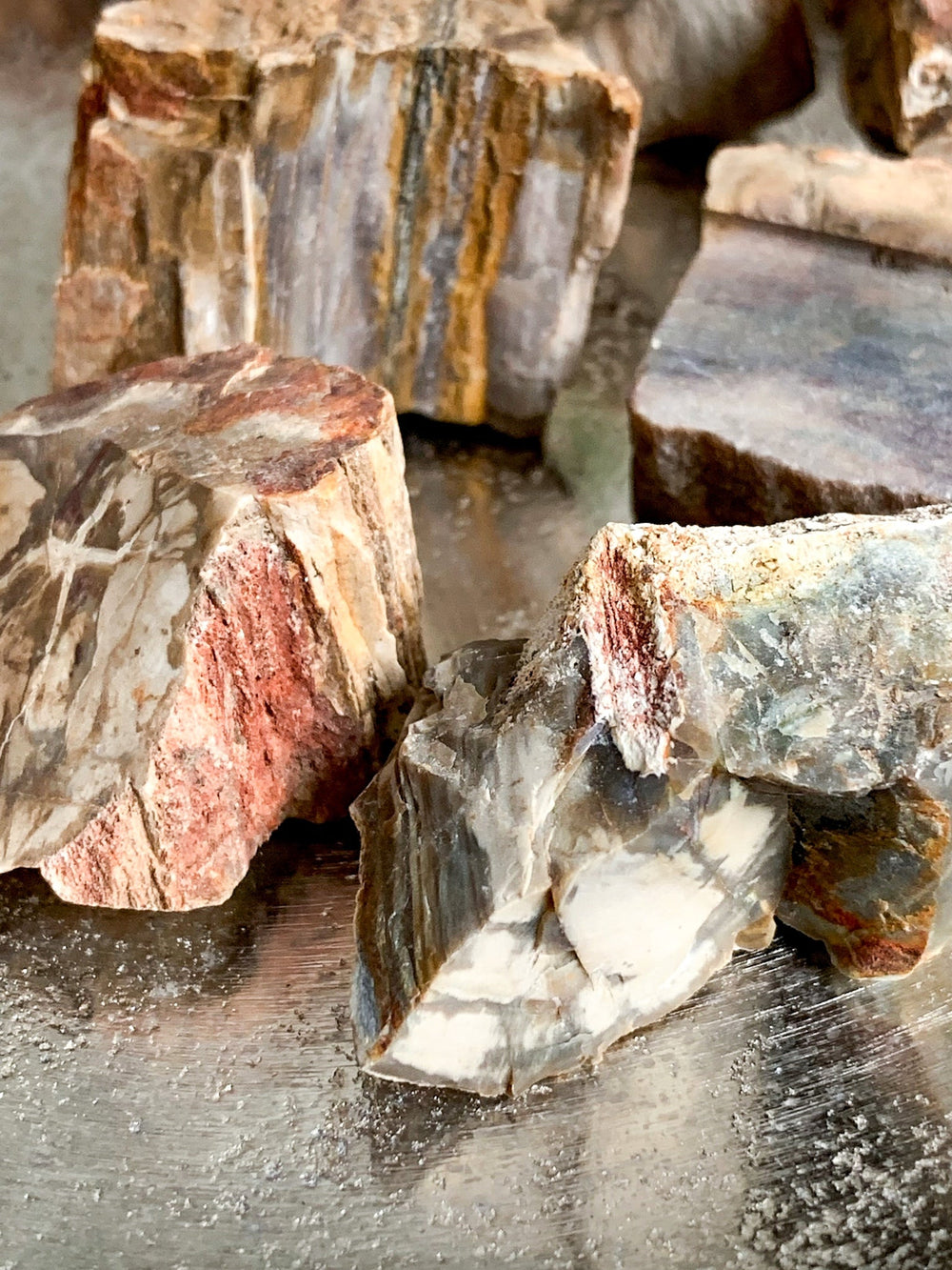 Versteinertes Holz Rohstein - SoulGlow - balance, braun, Kristall