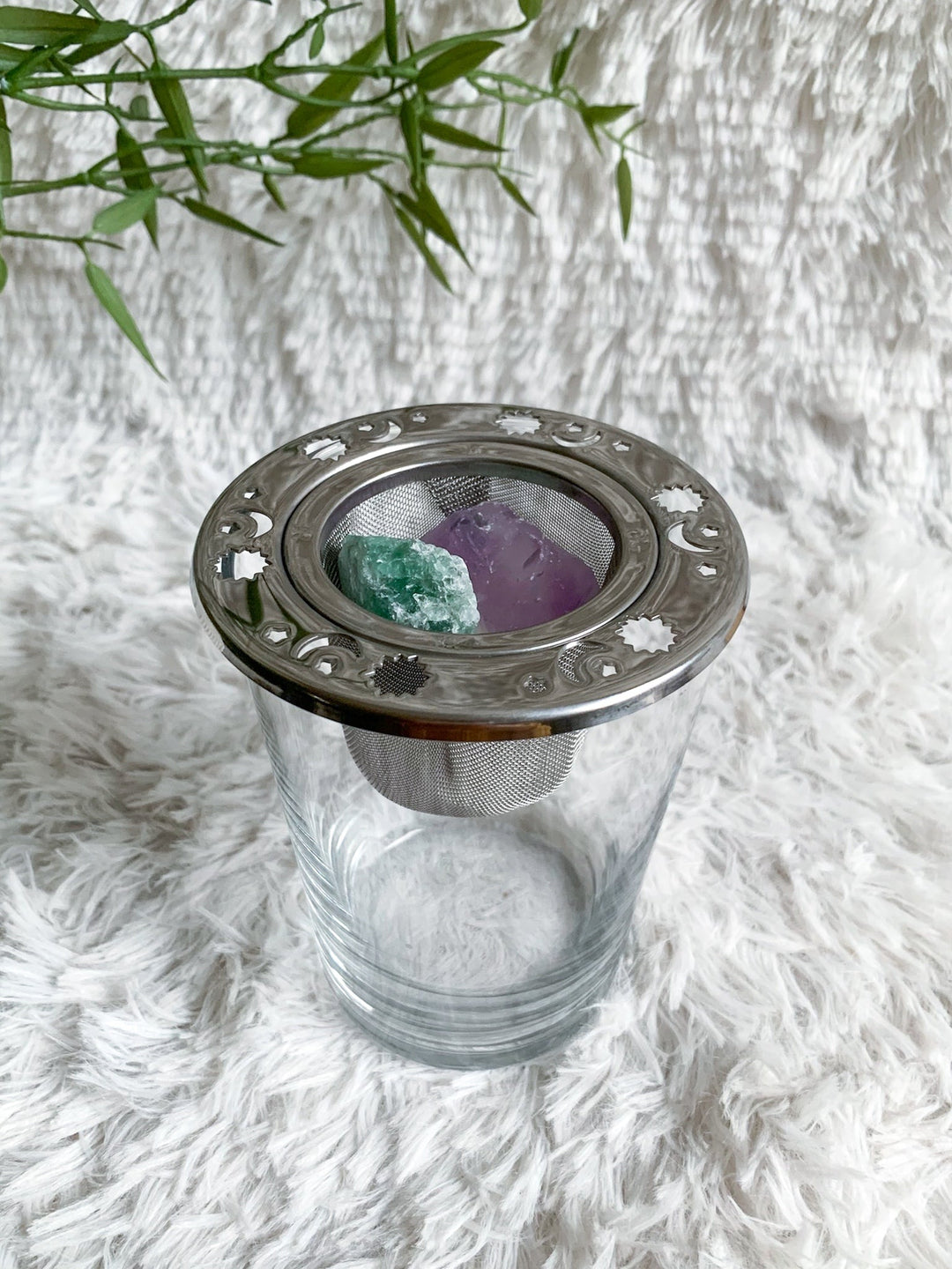 Wassersteine | Fokus & Kreativität | Fluorit, Amethyst, Bergkristall - SoulGlow - Amethyst, Angst, balance