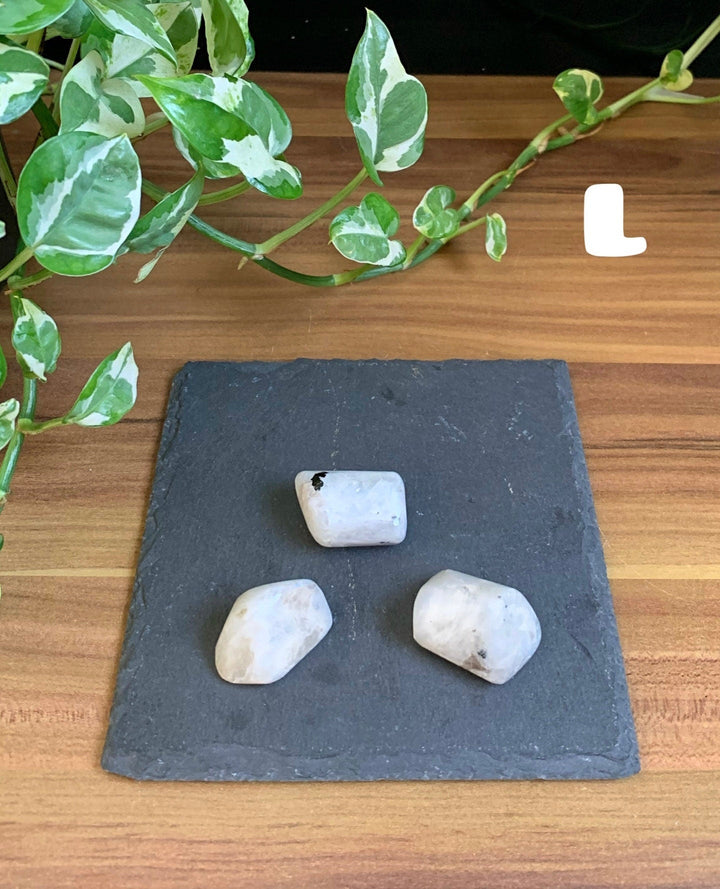 Weißer Labradorit Trommelsteine - SoulGlow - _wf_cus, balance, Getrommelte Heilsteine