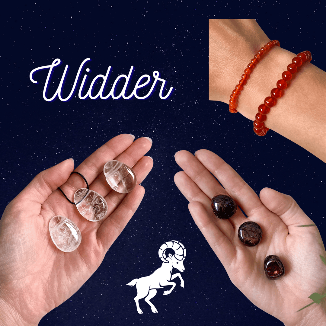 Widder Sternzeichen Set - SoulGlow - Bundle, Geschenk, Kristall Set